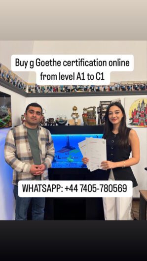 Buy GOETHE certificate a1, a2, b1, b2, c1, c2 online