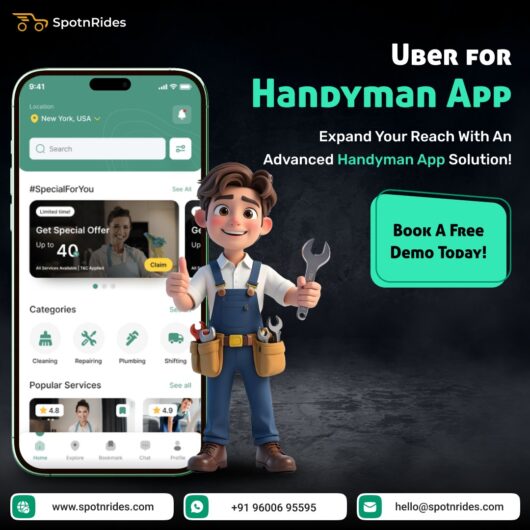 Get a Custom Uber for Handyman App Built by SpotnRides