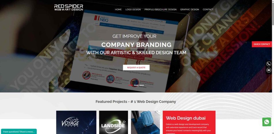 Web Design in Dubai via RedSpider Web & Art Design