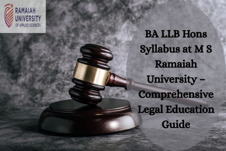 BA LLB Hons Syllabus at M S Ramaiah University