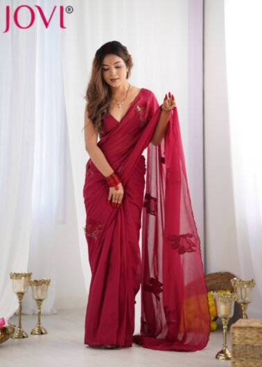 Latest Designer Cotton Ready to Wear Sarees for Women | JOVI India