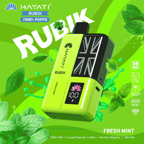 Hayati Rubik 7000 Box of 5 Premium Disposable Vape