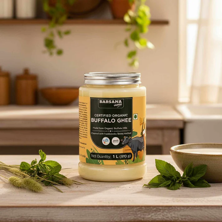 Certified Organic Buffalo Ghee