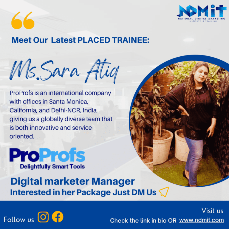 NDMIT – Advanced Digital Marketing Training in Allahabad with Certific