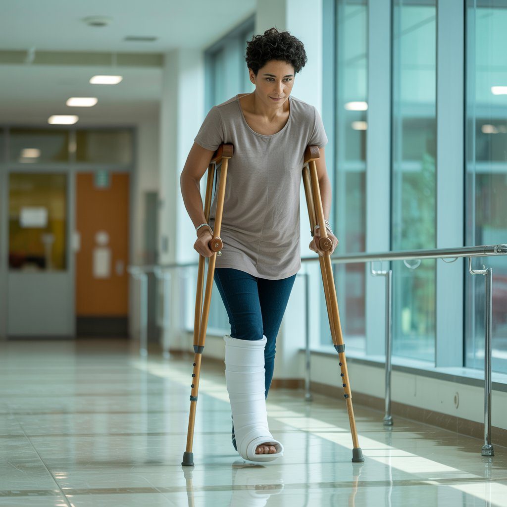 Comfortable and Adjustable Crutch for Walking