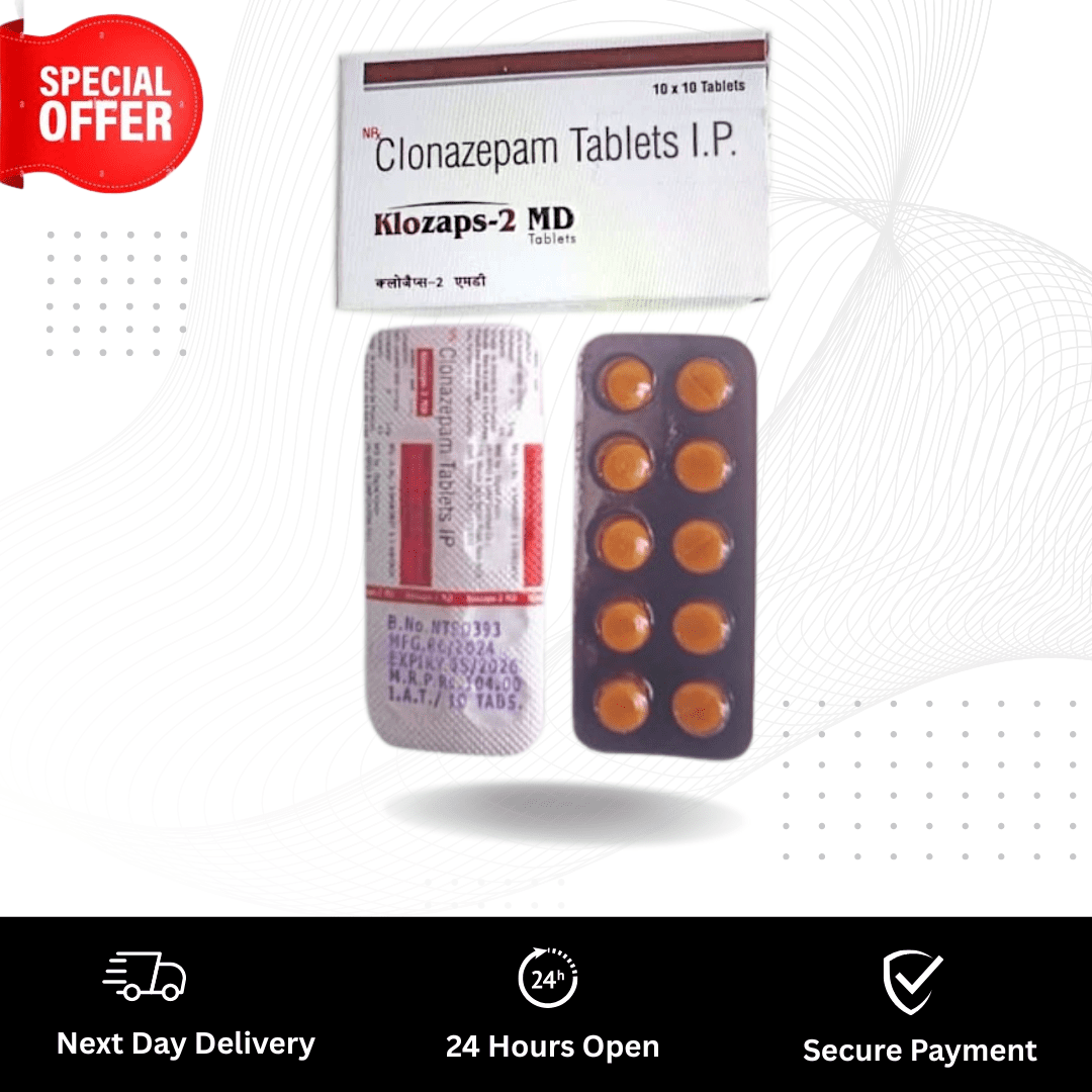 Buy Clonazepam 2mg Klozaps – Anti-Anxiety Pills