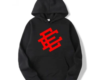 Eric-Emanuel-Red-Printed-Hoodie