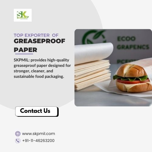 Top Exporter of Greaseproof Paper for Food Packaging