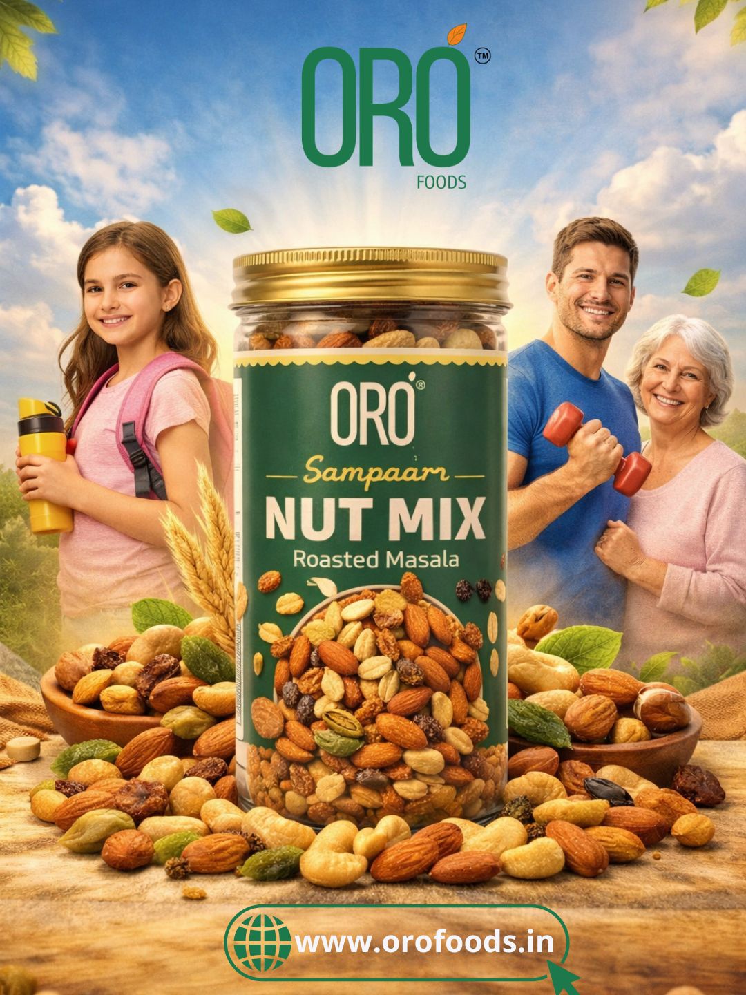 Nutrient-Rich Energy Nut Mix for Kids, Adults, and Seniors