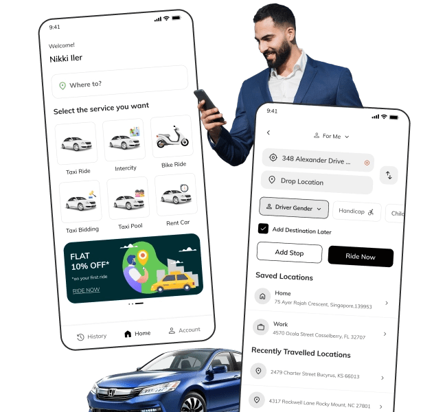 FOX-TAXI – White-Label Uber Clone App for On-Demand Taxi Services