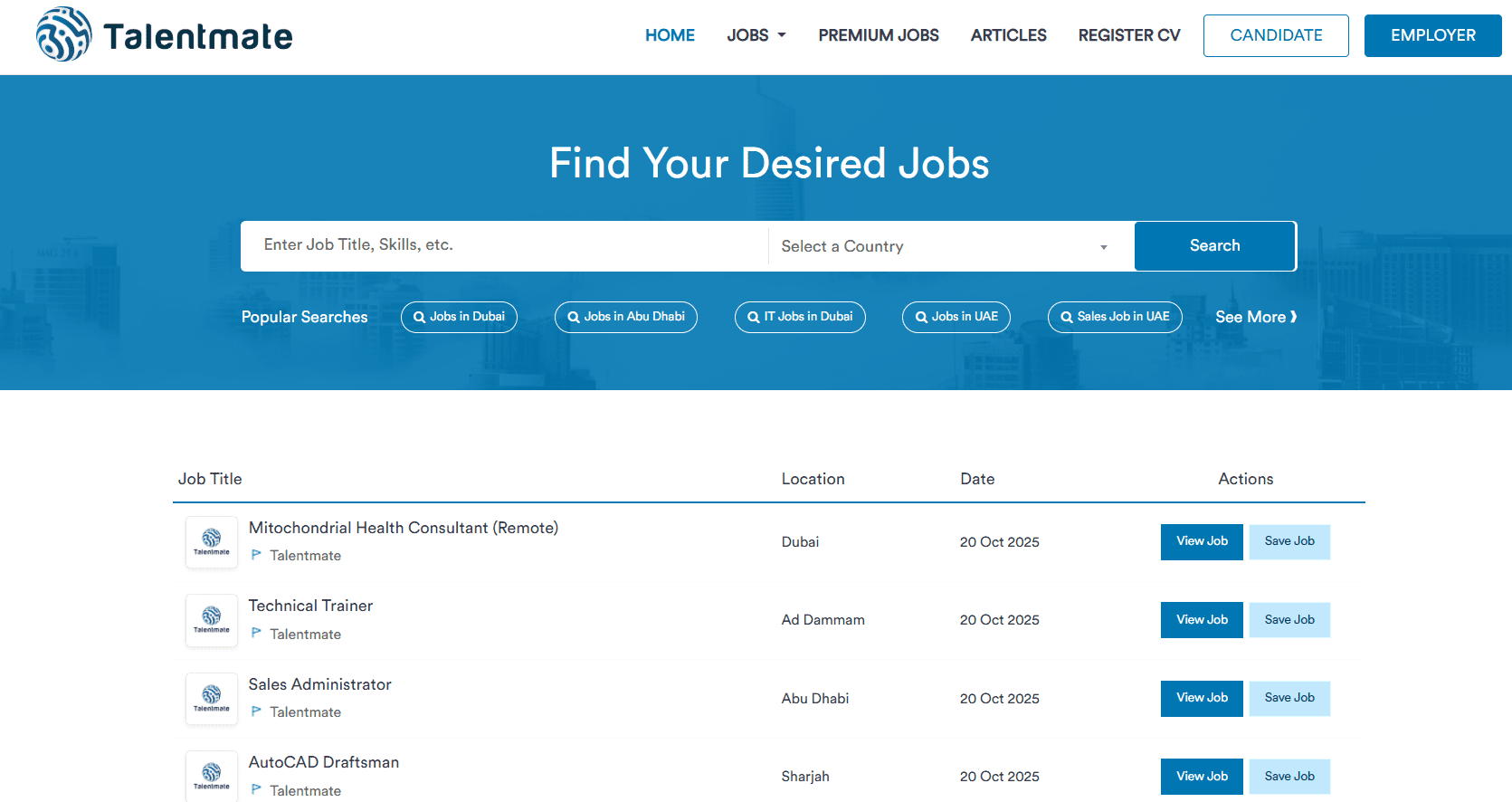 Find Your Desired Jobs in UAE and Gulf