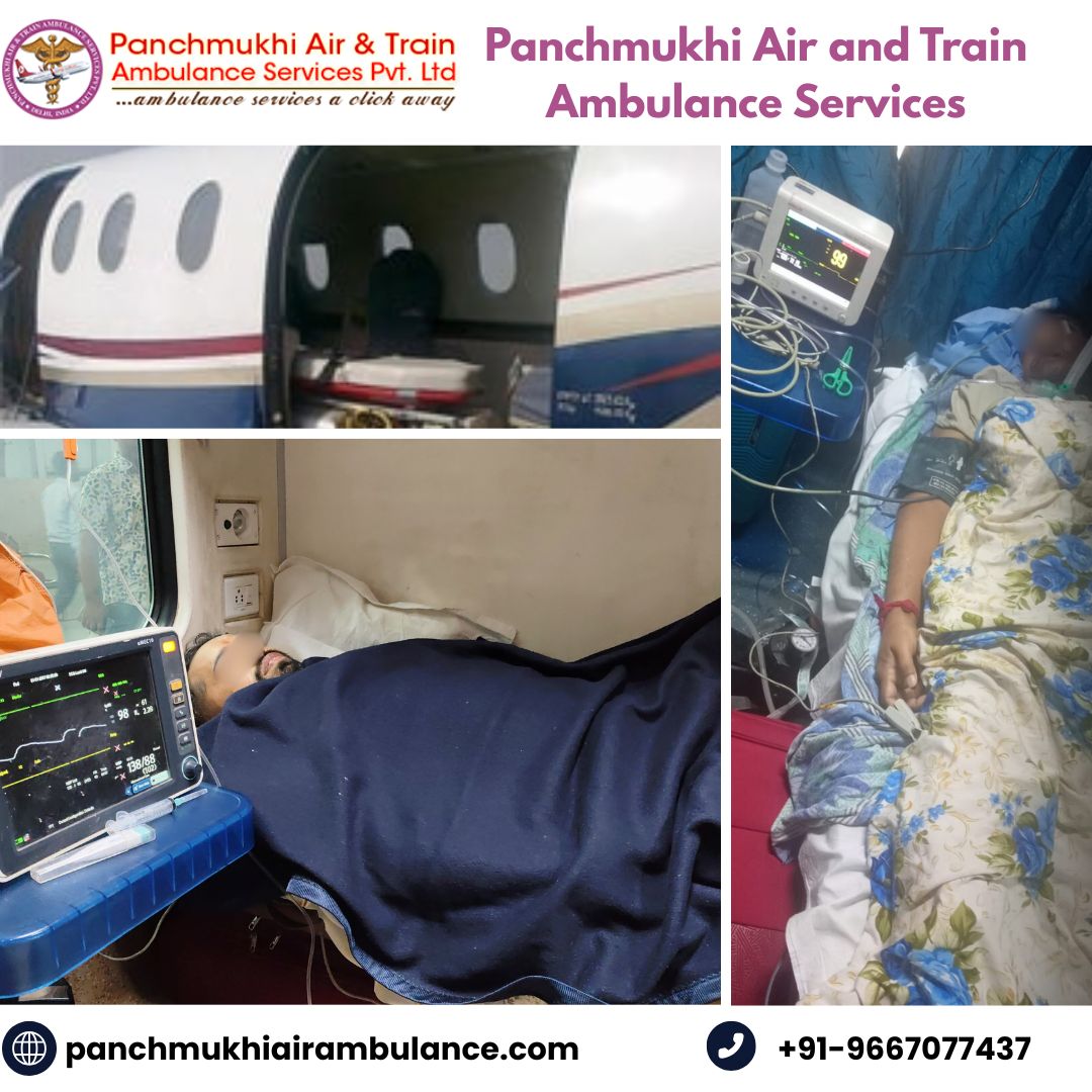 Use Air Ambulance in Patna with Superb Medical System by Panchmukhi