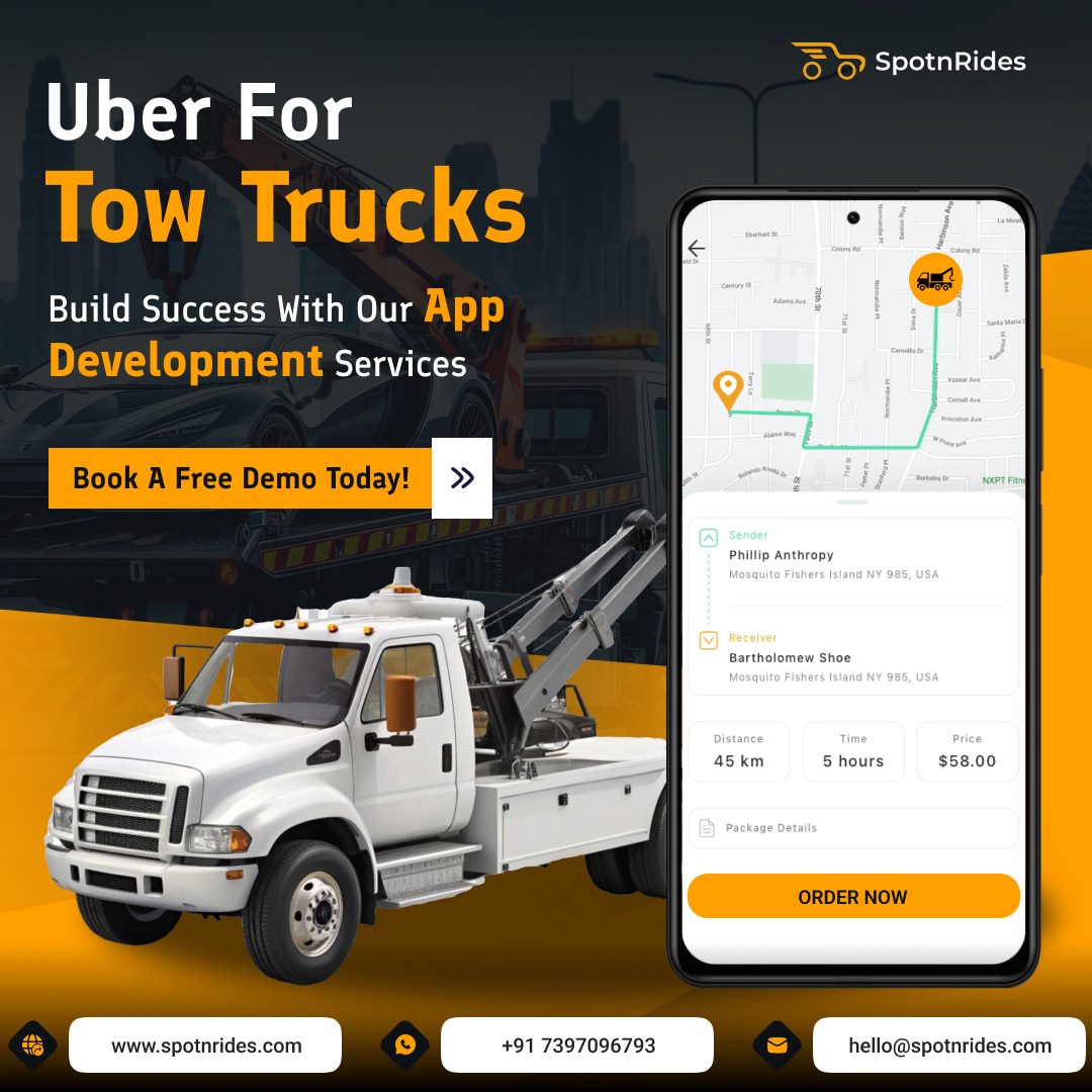 Create a Tow Truck App Development With Uber-Like Features