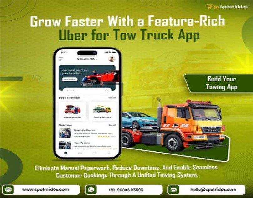 Uber for Tow Truck App – Smart On-Demand Roadside Assistance