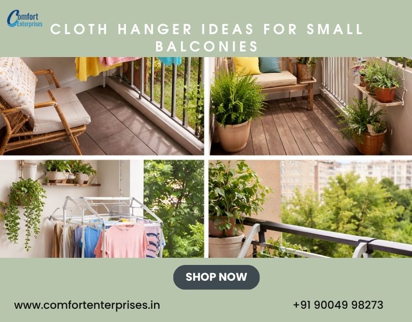 Cloth Hanger Ideas for Small Balconies