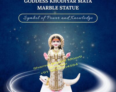 Goddess-Khodiyar-Mata-Marble-Statue-Symbol-of-Power-and-Knowledge