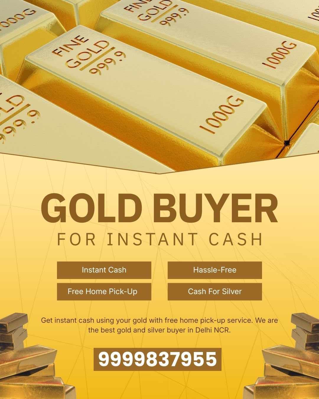 Sell Gold from Home in Delhi