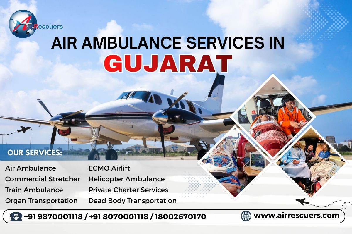 Round-the-Clock Air Ambulance Services in Gujarat