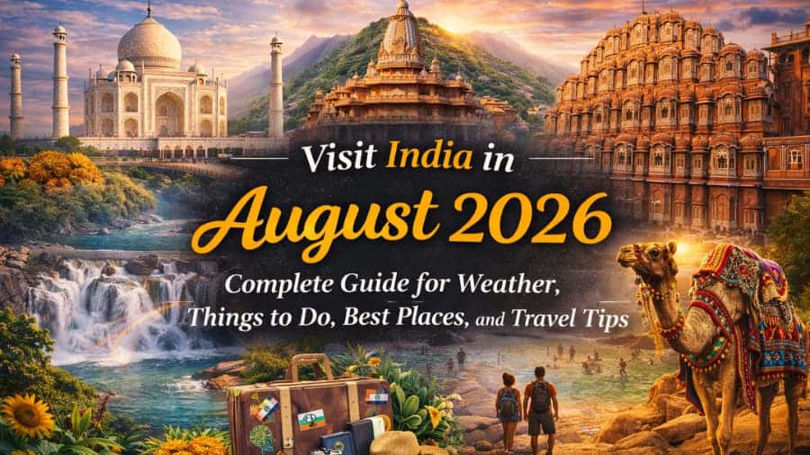 Visit India in August 2026: Complete Guide for Weather, Things to Do,