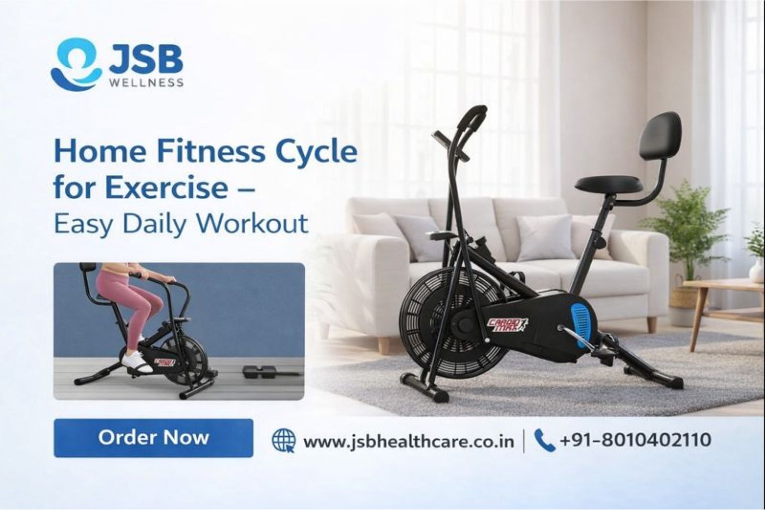Home Fitness Cycle for Exercise – Easy Daily Workout