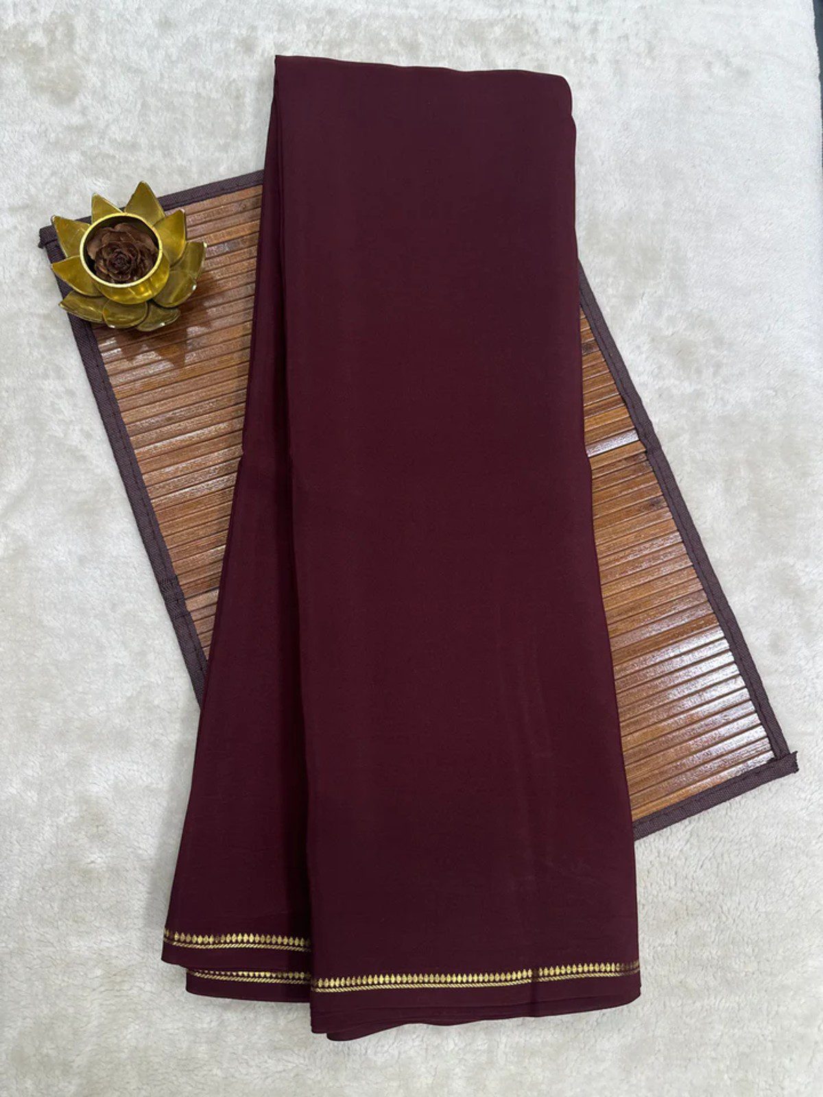 Self Blouse Mysore Silk Sarees | Elegant Handloom Sarees by ATHARVA