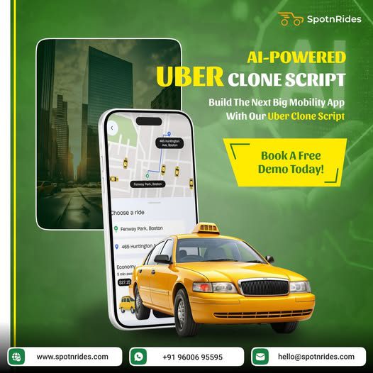 Run Your Taxi Startup Seamlessly with SpotnRides Uber Clone App