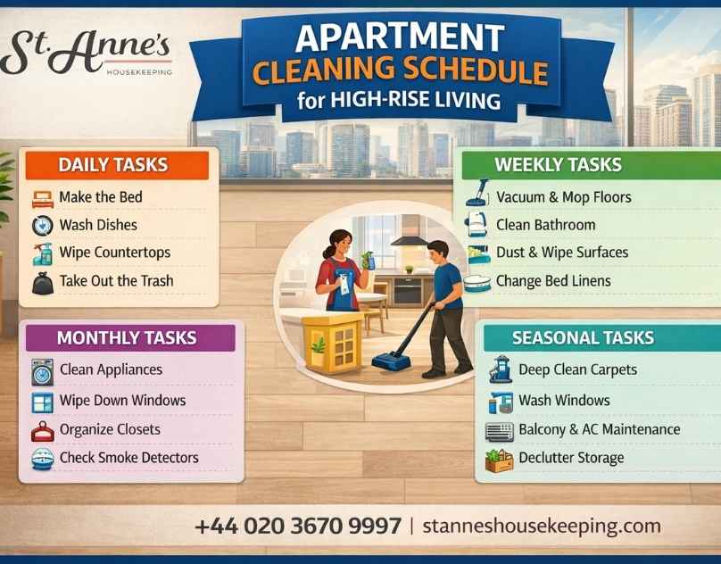 Apartment Cleaning Schedule for High-Rise Living