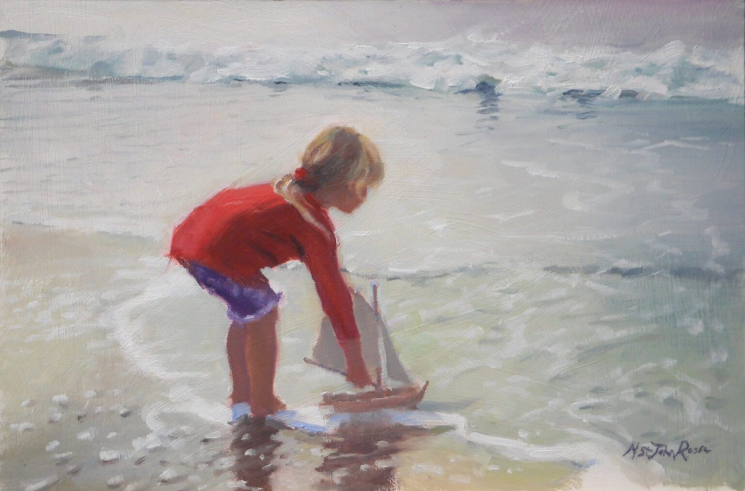 Find Large Format Coastal Artwork Inspired by Cornwall Beaches