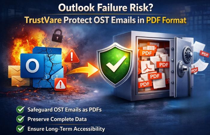 Outlook Failure Risk? TrustVare Protect OST Emails in PDF Format