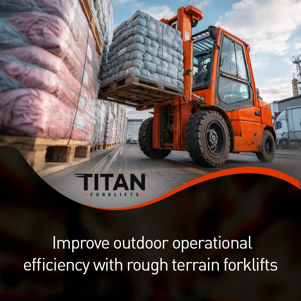 Improve outdoor operational efficiency with rough terrain forklifts