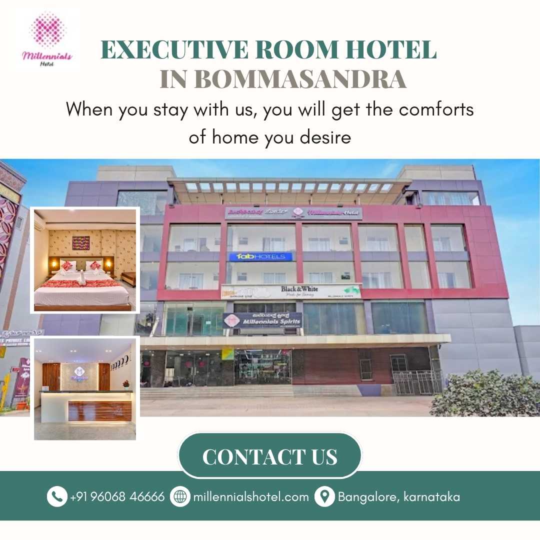 Executive Room Hotel in Bommasandra—Millennials Hotel