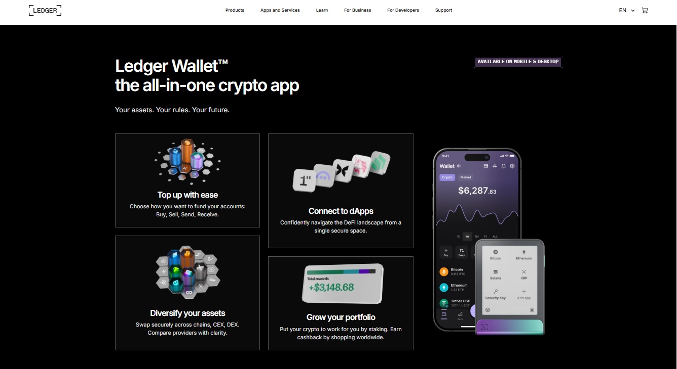 Secure your digital assets with Ledger Hardware Wallet