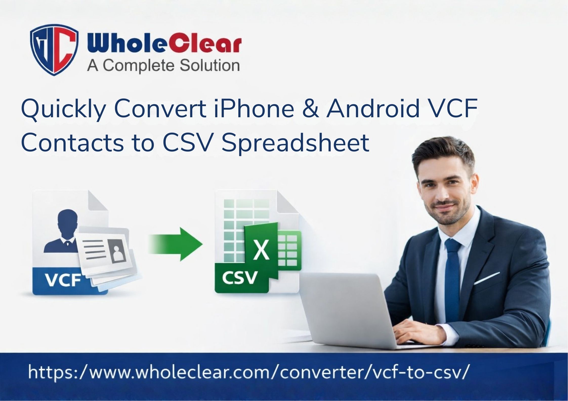 Quickly Convert iPhone & Android VCF Contacts to CSV Spreadsheet