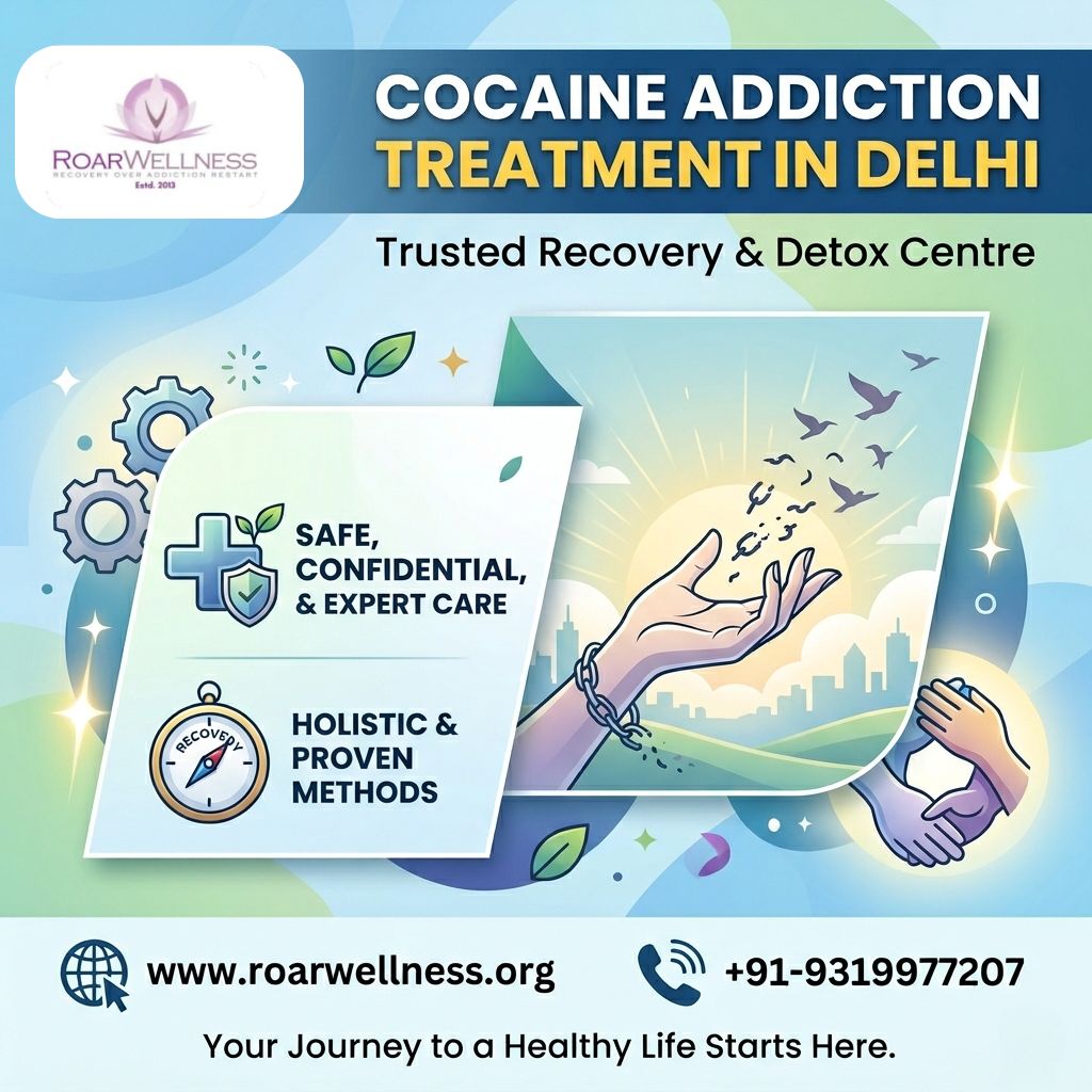Cocaine Addiction Treatment in Delhi – Trusted Recovery & Detox Centre