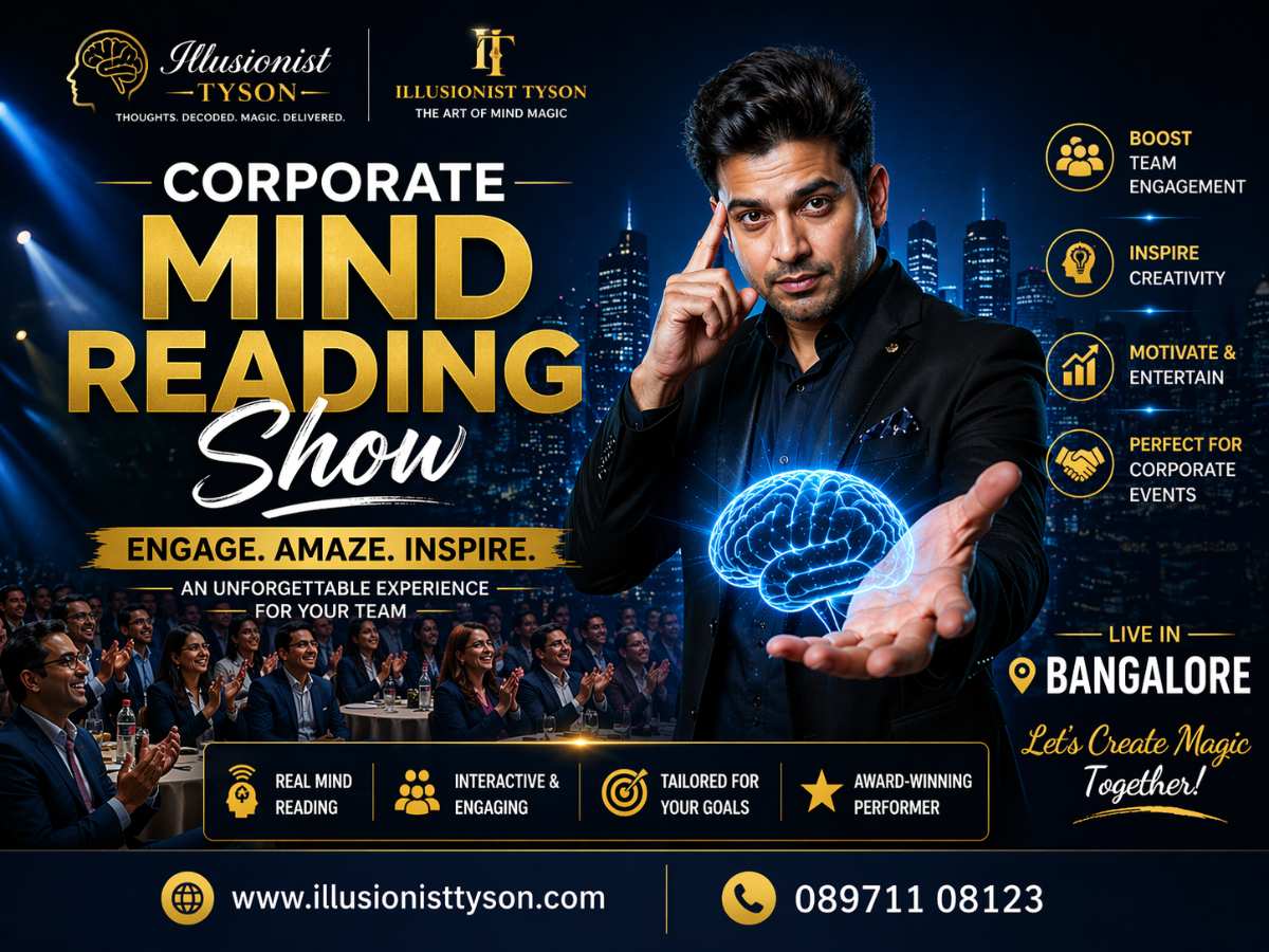 Corporate Mind Reading Show in Bangalore | Illusionist Tyson