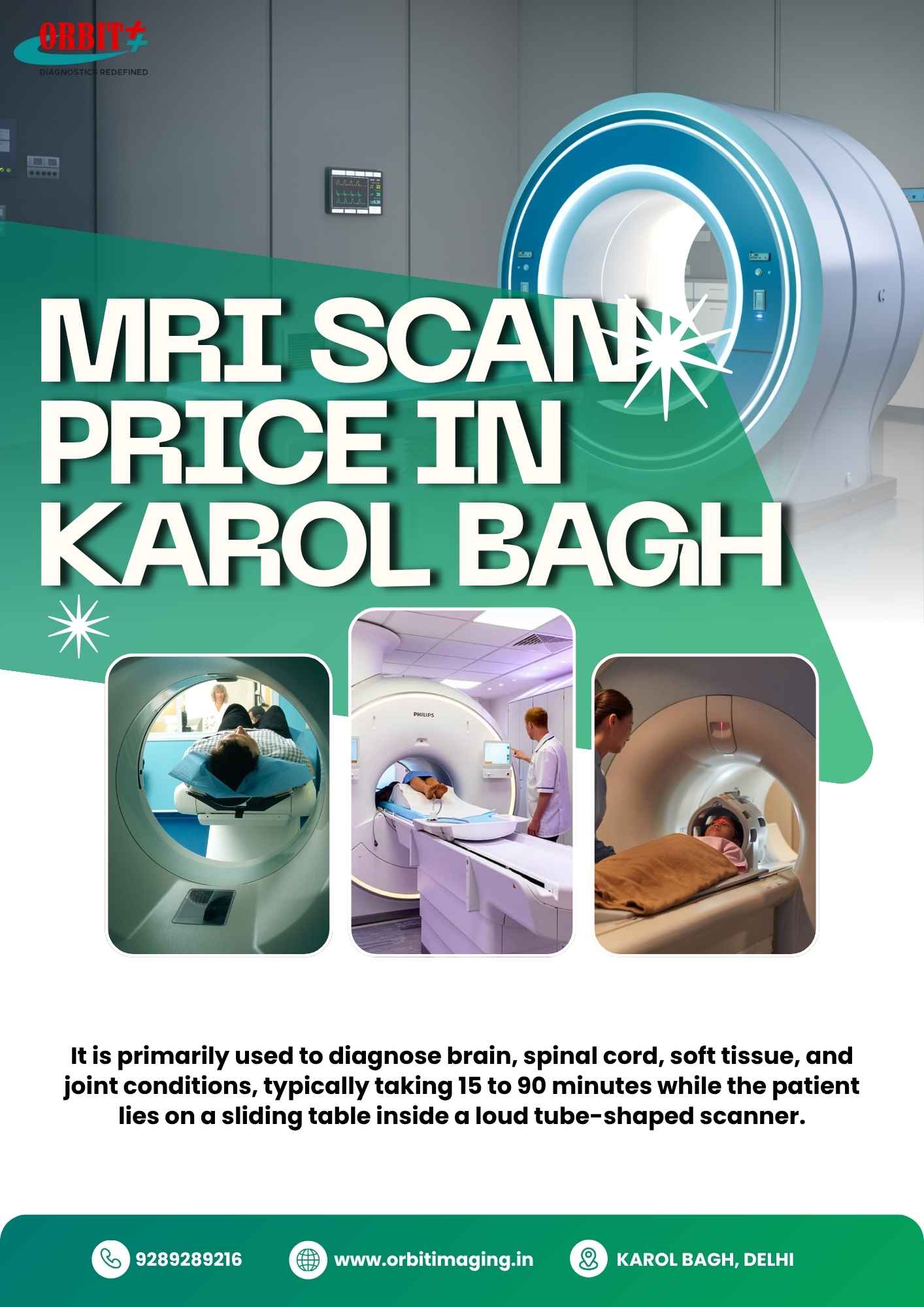 MRI Scan Price in Karol Bagh | Orbit Imaging