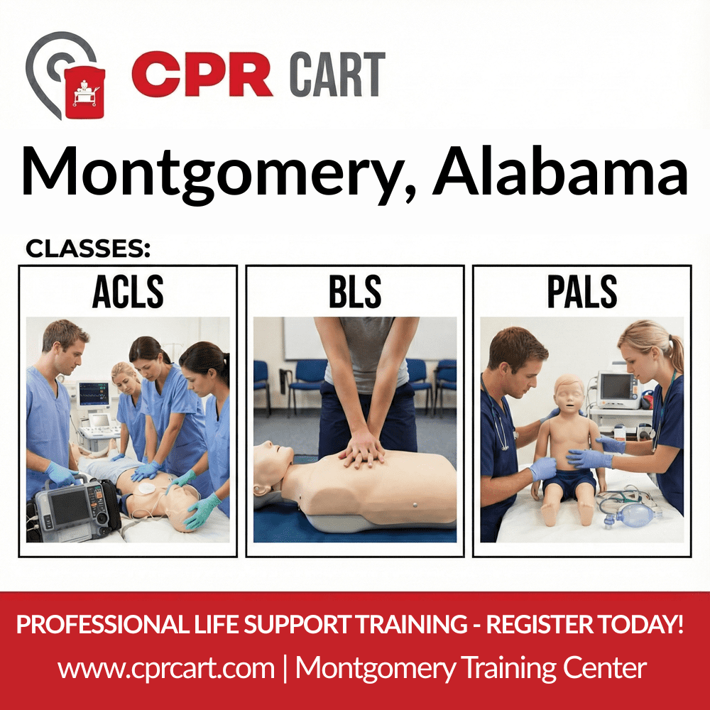 Affordable CPR Classes in Montgomery, AL – AHA BLS, ACLS & PALS