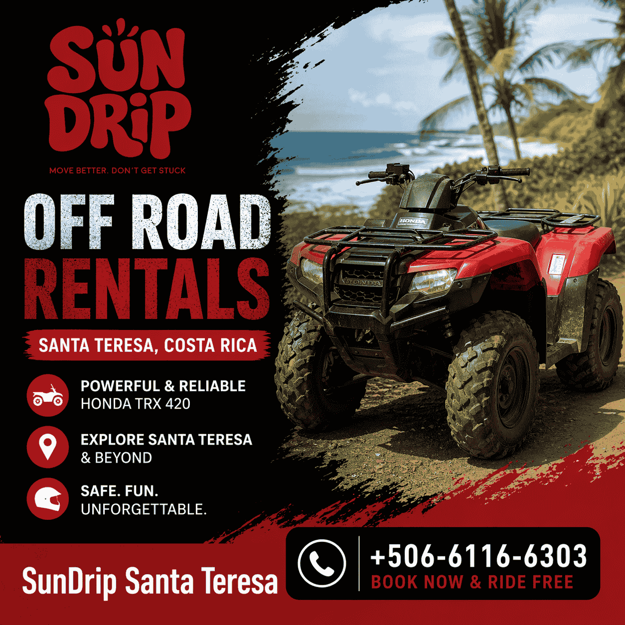 Off Road Rentals Santa Teresa Costa Rica