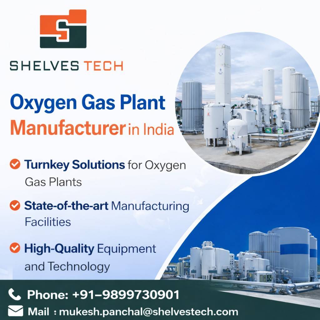 Reliable Oxygen Gas Plant Solutions by Shelves Tech