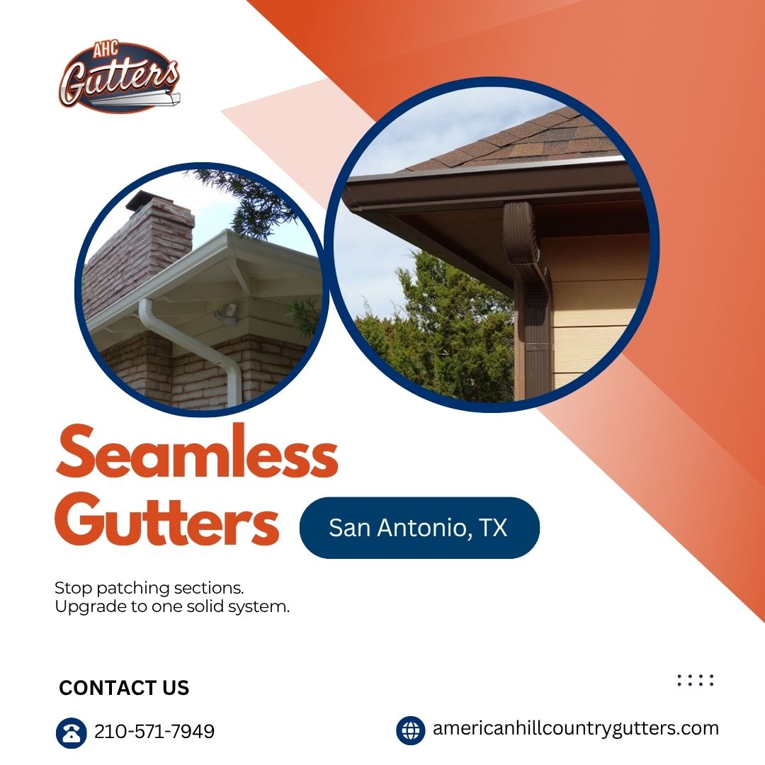 Seamless Gutters in San Antonio
