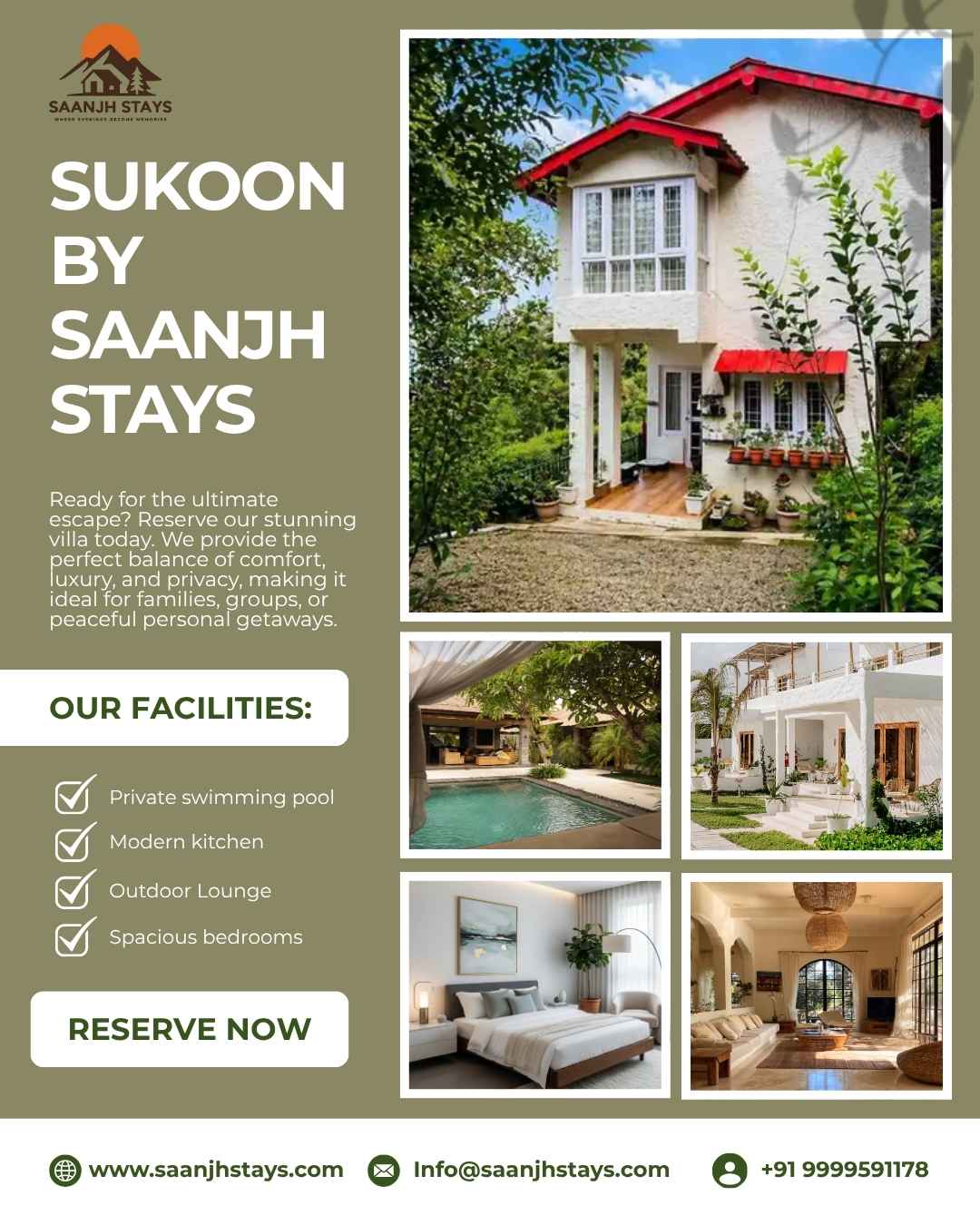 Top Best Places in Sukoon by Saanjh Stays