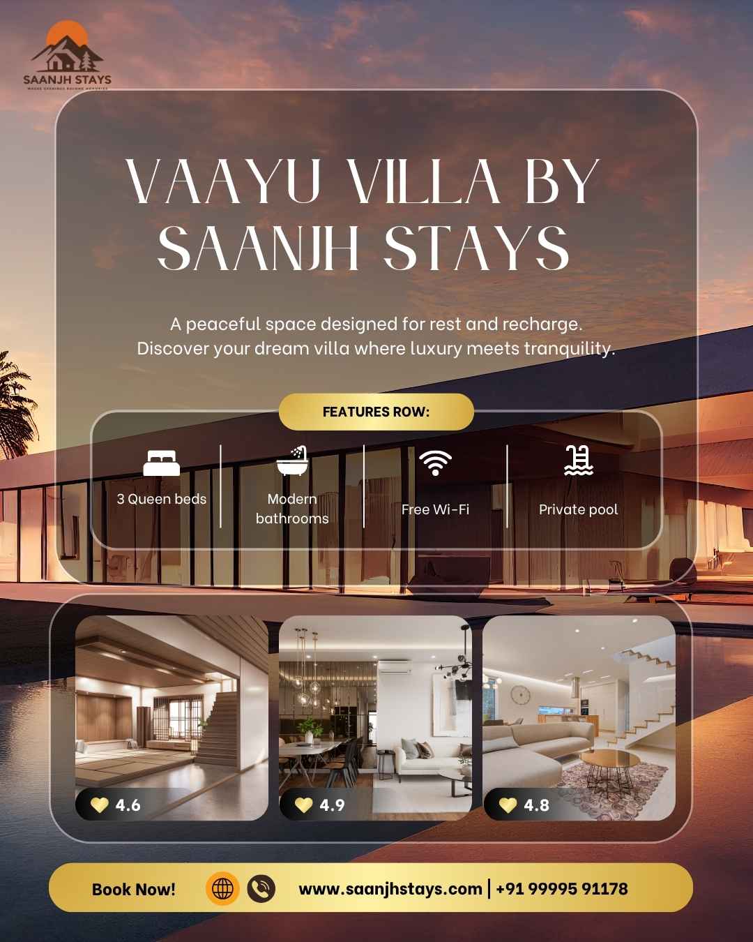 Top Places to stays in Vaayu Villa by Saanjh Stays