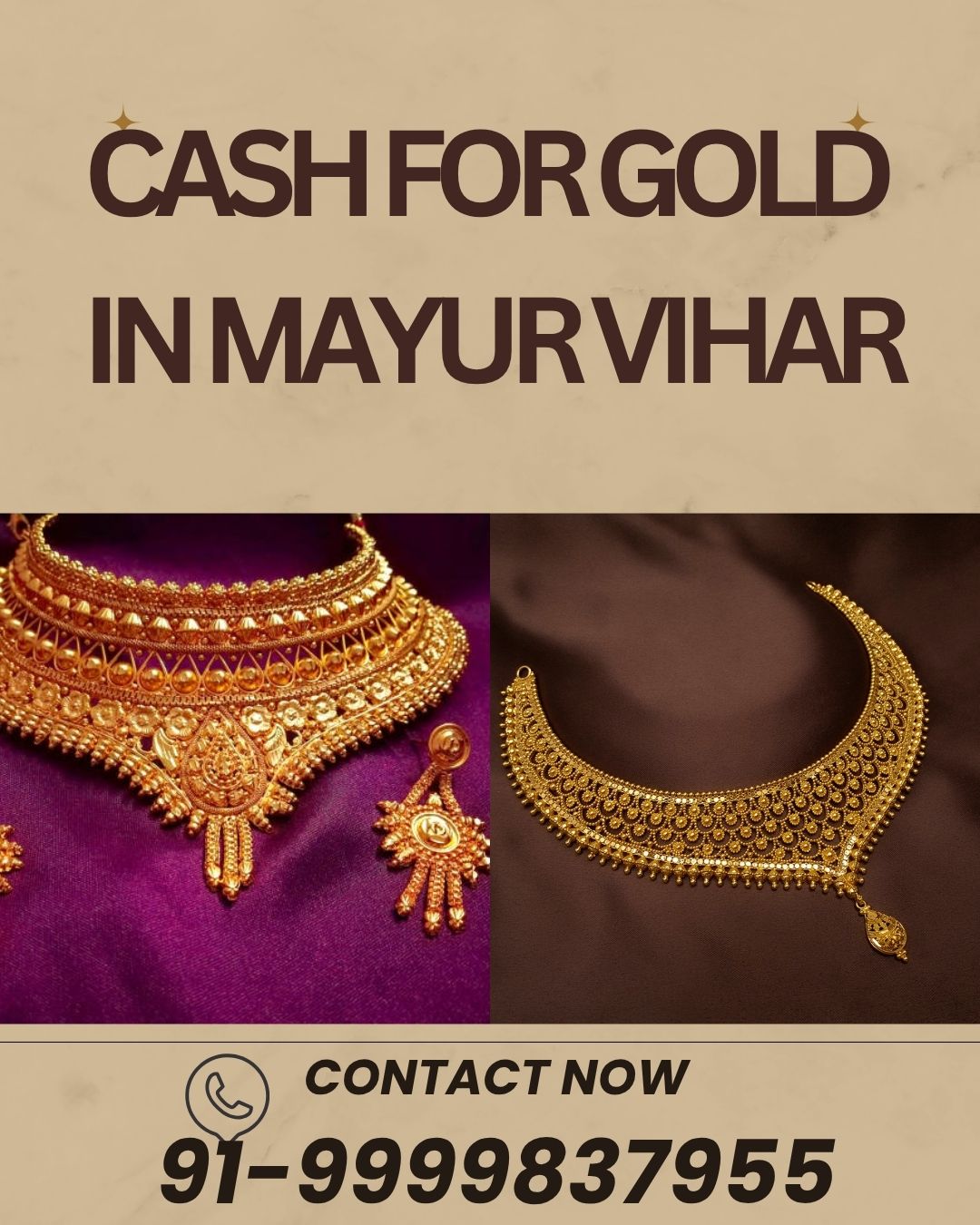 Want Instant Cash for Gold in Mayur Vihar?