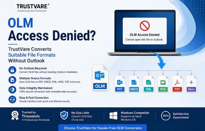 OLM Access Denied? TrustVare Converts Suitable File Formats Without Ou