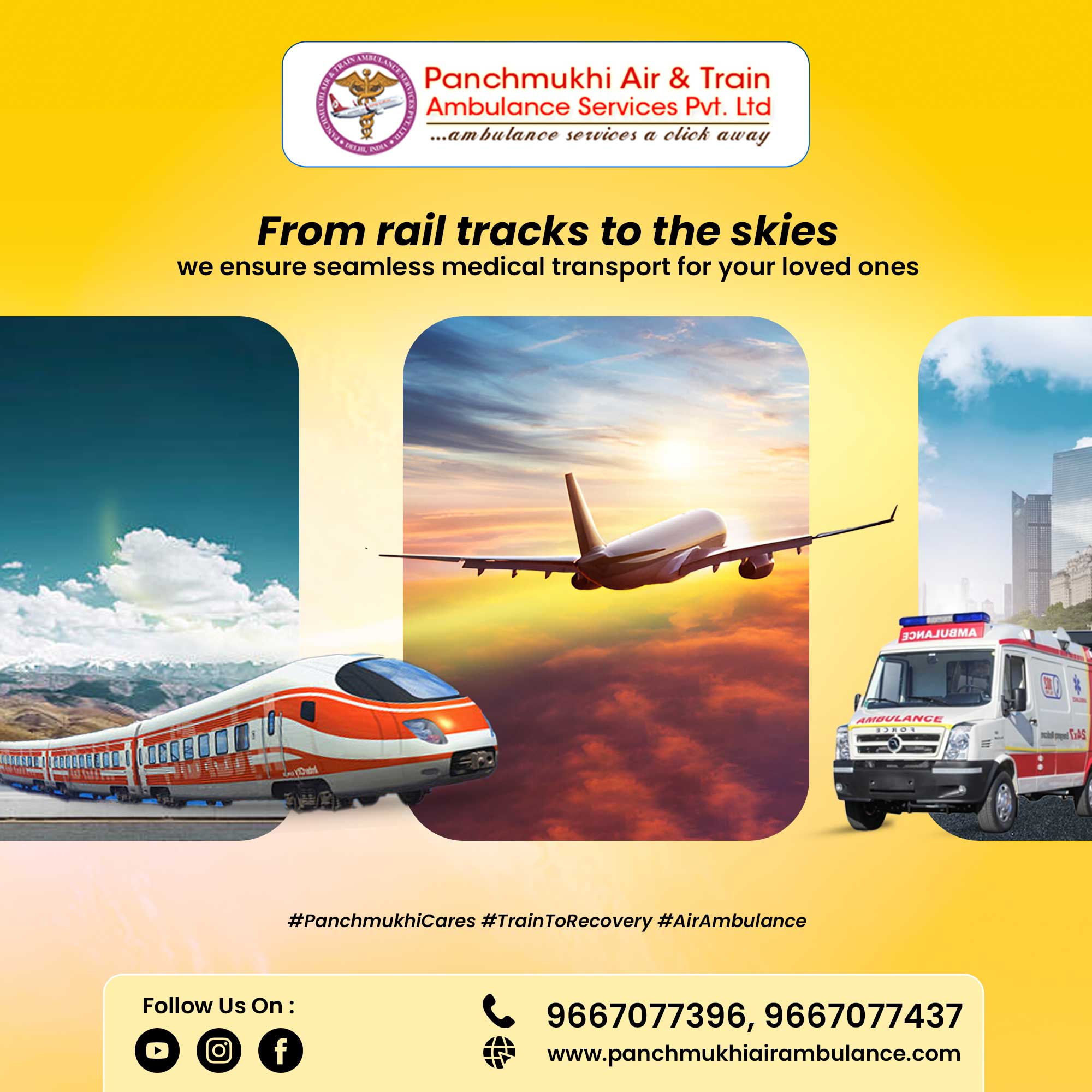Panchmukhi Air and Train Ambulance Services in Kolkata