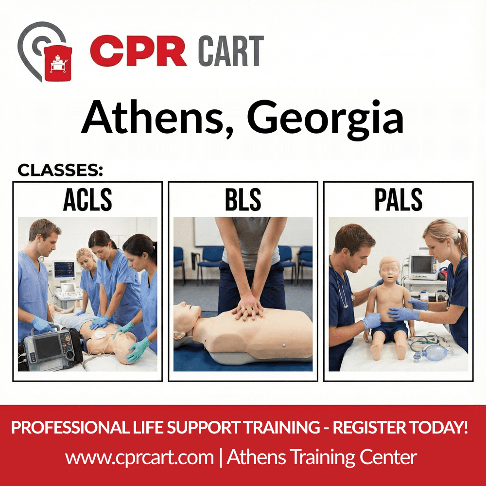 Athens, GA CPR Certification – AHA BLS, ACLS & PALS Training