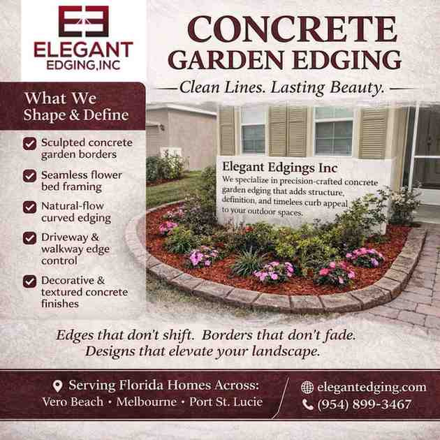 Decorative Curbing Near Vero Beach, FL