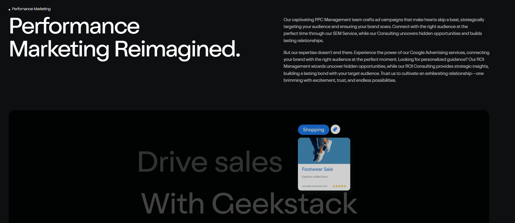 Performance Marketing Services in India Geekstack