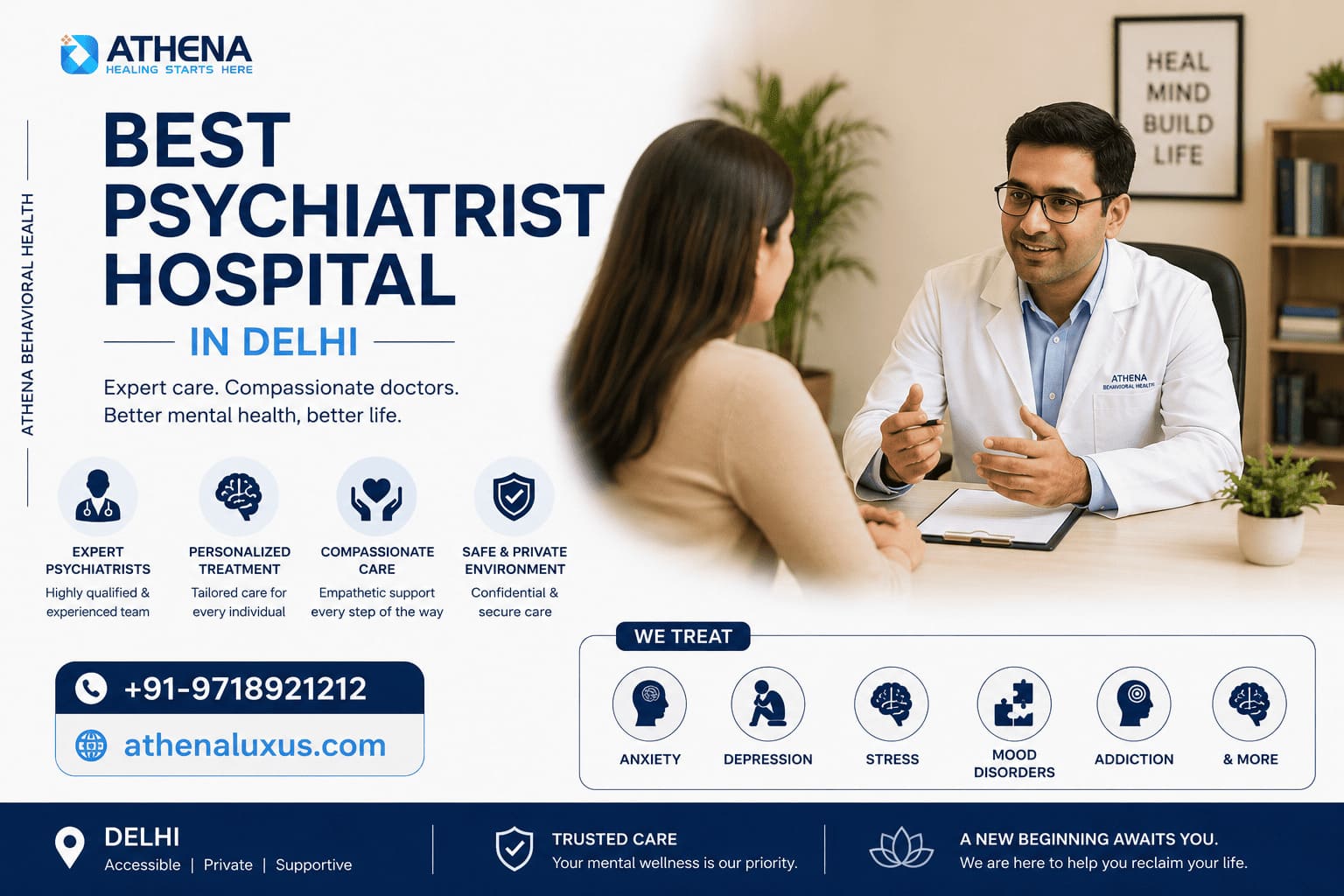 Psychiatrist Hospital in Delhi for Expert Mental Health Care
