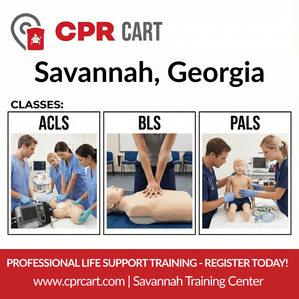 Savannah CPR Certification – AHA BLS, ACLS & PALS Classes